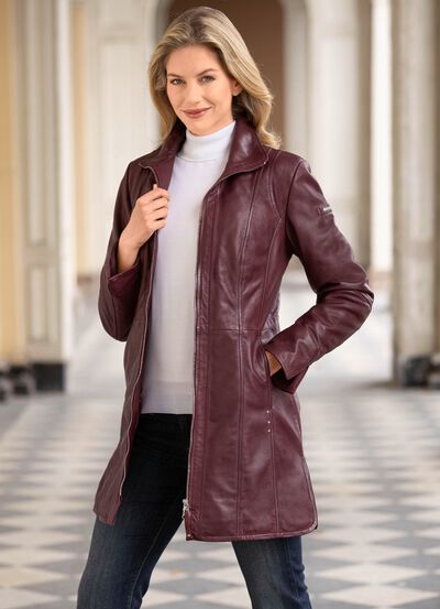 Lederkurzmantel von &bdquo;Cabrini&ldquo; 