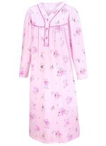 Zweierpack Nachthemden, Langarm mit Knopfleiste 