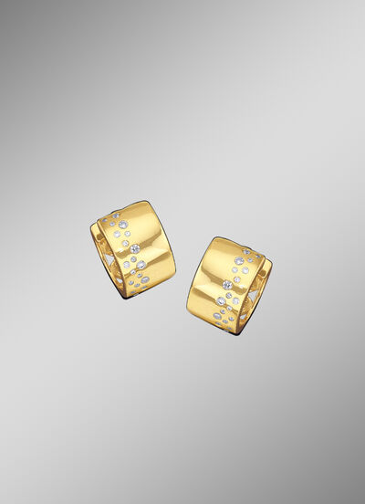 Klappcreolen mit Brillanten 