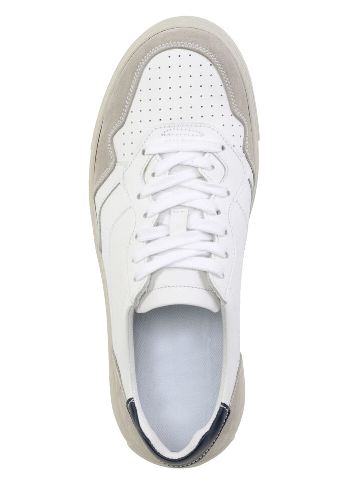 GINO GALANTE Sneaker teilweise mit Zierlochung WEISS-GRAU-BLAU