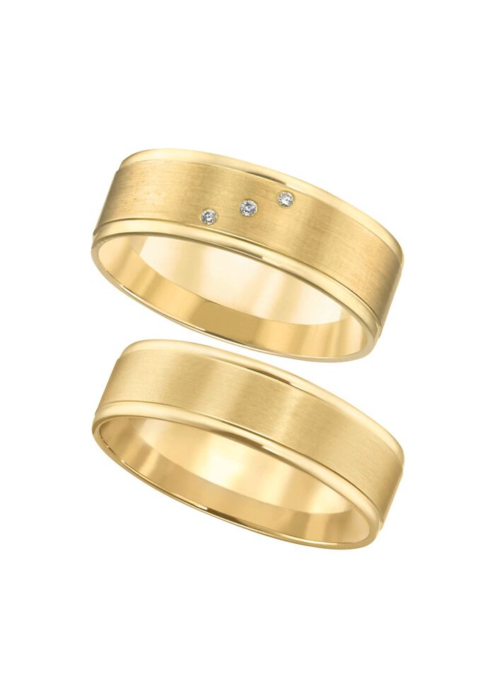 Breiter, massiver Trauring, gl&auml;nzend/mattiert 