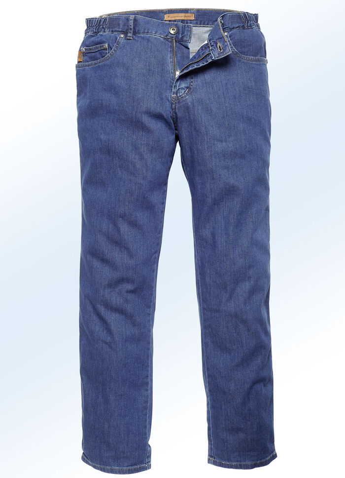 "Francesco Botti"-Jeans mit Dehnbundeinsätzen in 3 Farben JEANSBLAU