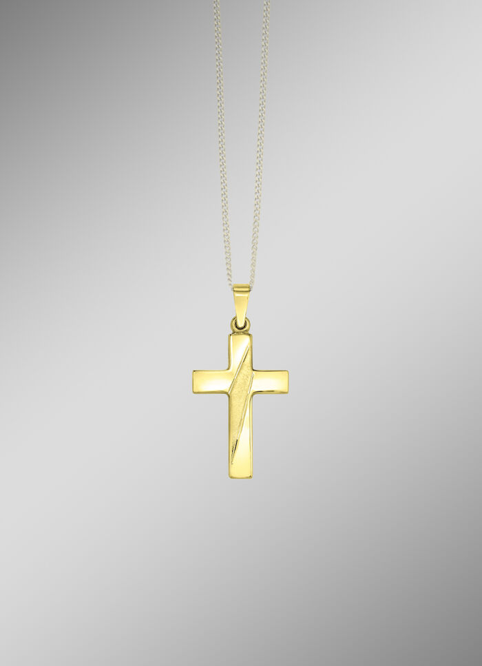 Kreuz-Anhänger in Bicolor 