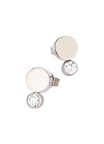 Ohrstecker aus Titan mit synth. Zirkonia 