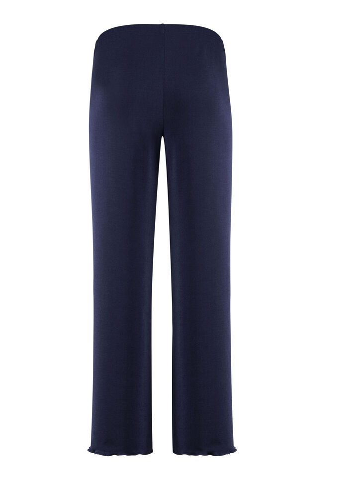 Weich fließende, 7/8-lange Hose NACHTBLAU