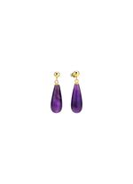Ohrstecker aus Gold mit Amethyst 