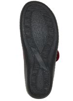 ELENA EDEN, klassische Damen-Pantoletten, Weite H, mit herausnehmbaren Fu&szlig;bett ROT