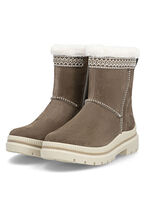 Remonte, gefütterte Damen-Stiefeletten, Winterschuhe, Weite G, mit Lammfell BRAUN