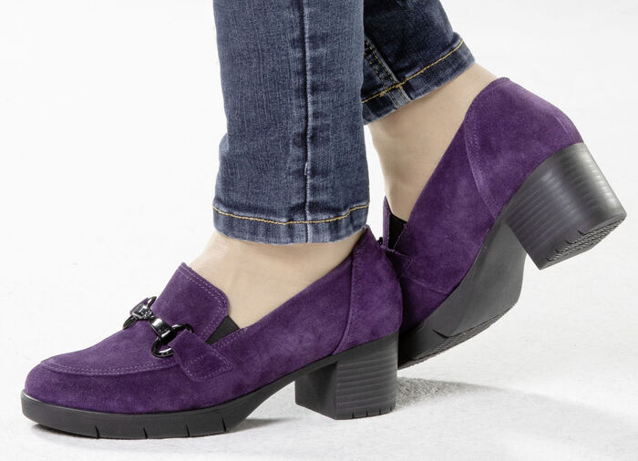 Waldl&auml;ufer, bequemer Damen-Trotteur, Weite H, mit herausnehmbarem Fu&szlig;bett LILA