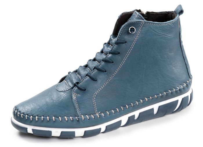 Gemini, bequeme Damen-Boots, Weite G, mit herausnehmbarem Fu&szlig;bett JEANS