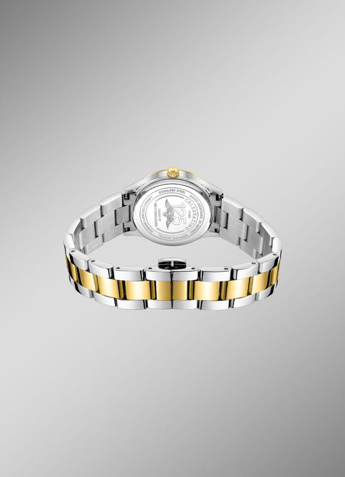 Rotary Quartz-Damenuhr mit Edelstahlbandgehäuse 