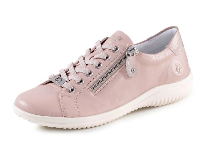 Remonte Schn&uuml;rschuh mit metallisch gepr&auml;gtem Einsatz 