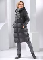 Funktionsmantel mit fester Kapuze 