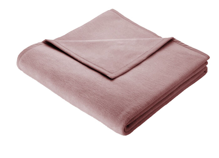 Supersofte Schlafdecke von Borbo aus reiner Baumwolle ROSÉ