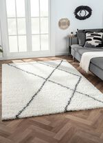 Traumhaft flauschige Shaggy-Brücken, -Galerien und -Teppiche CREME