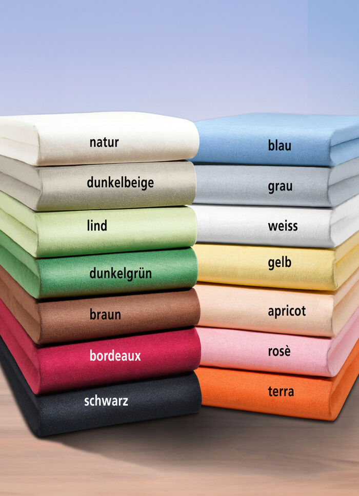 irisette Mako-Jersey-Spannbetttuch WEISS