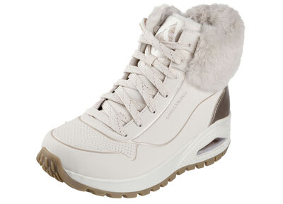 SKECHERS, gefütterte Damen-Boots, Winterschuhe, mit flauschigem Plüschkragen 
