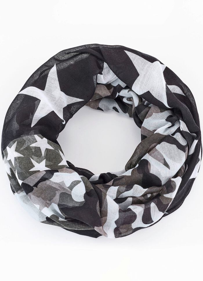 Loop-Schal mit verschiedenen Dessinierungen 