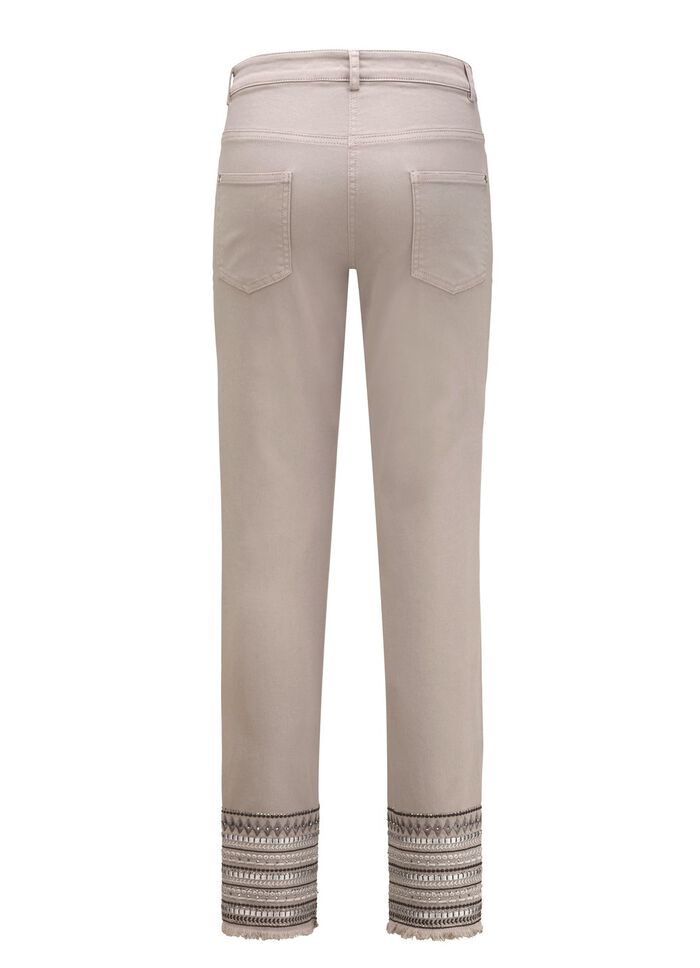 Hose mit aufwendiger Stickerei im Ethno-Stil 