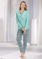 Zweierpack Schlafanzüge, Kurz- und Langarm mit Knopfleiste  