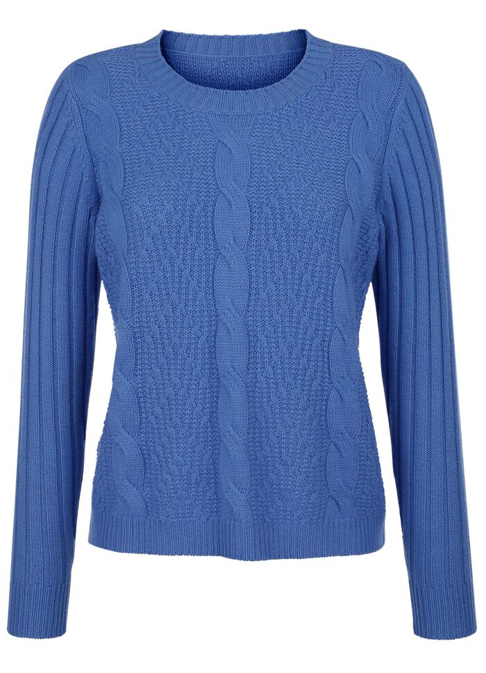 Pullover mit Schurwolle und Kaschmir-Anteil 