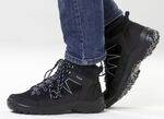 Atmungsaktive Herren-Boots, Weite K, mit herausnehmbarem Fußbett SCHWARZ-NACHTBLAU