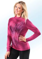 Pullover mit Schurwolle FUCHSIA