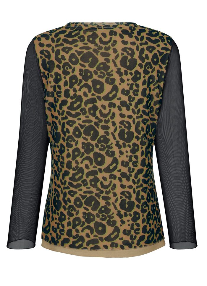 Shirt mit Netz-Jersey 