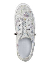 ELENA EDEN Sneaker mit Zier-Perforation EISGRAU-BUNT