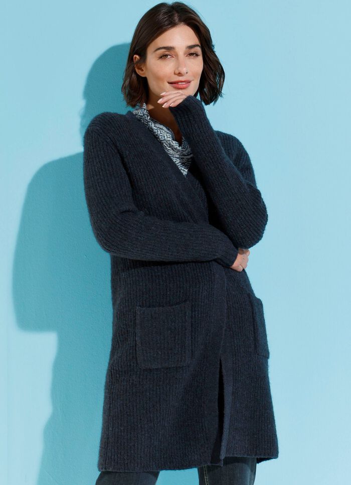 Strickjacke mit Alpaka-Anteil 