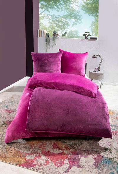 Kuschelig weiche Wendebettw&auml;sche-Garnitur mit Cashmere Touch 