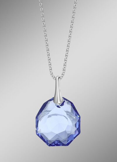 Anh&auml;nger mit Swarovski&reg;-Kristall und Ankerkette 