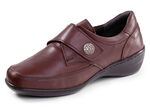 ELENA EDEN, bequeme Damen-Slipper, WeiteH, mit herausnehmbarem Fußbett BURGUND