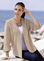 Strickjacke in Strukturmix 