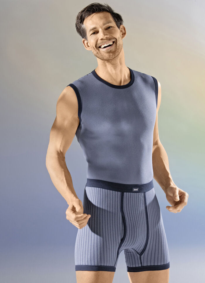 Dreierpack Muskelshirts mit Kontrasteinfassung 