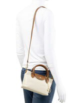 Laurina, Mini-Tasche, Damen, mit abnehmbarem, verstellbarem Umhängeriemen BEIGE-BRAUN