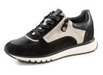 ELENA EDEN, trendige Damen-Sneaker, Weite G, mit herausnehmbarem Fußbett SCHWARZ-KIESEL