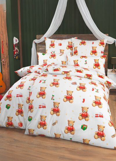 Polycotton-Bettw&auml;sche-Garnitur mit Rei&szlig;verschluss 