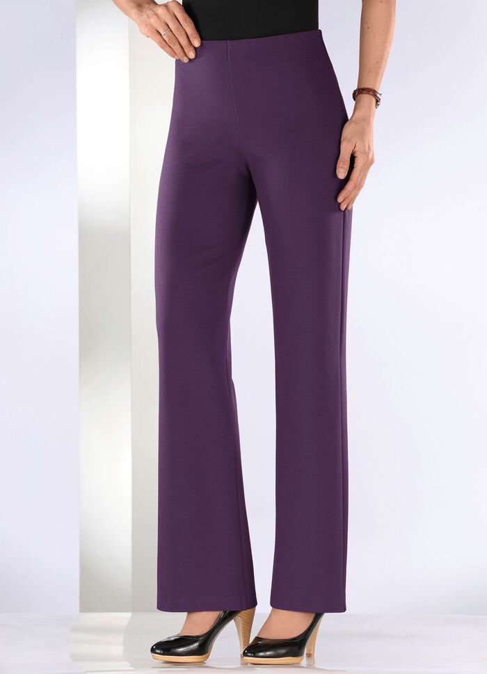 Jerseyhose mit ausgestellter Fu&szlig;weite 