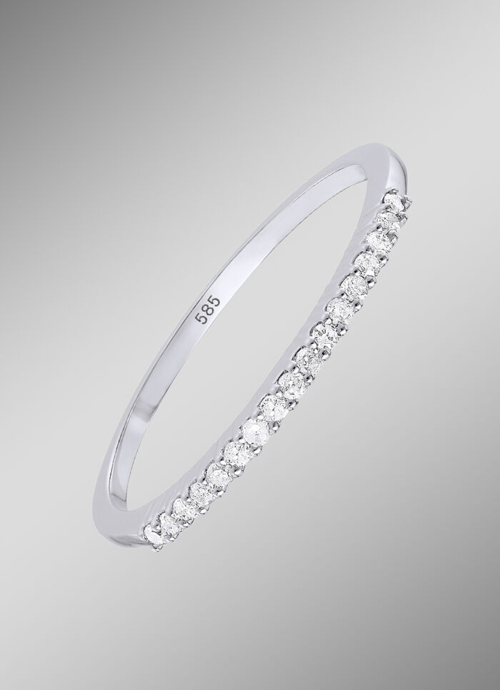 Exquisiter Damenring mit weißen Diamanten 