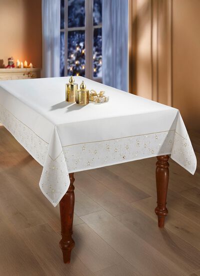 Tisch- und Raumdekoration mit Glitzergarn 