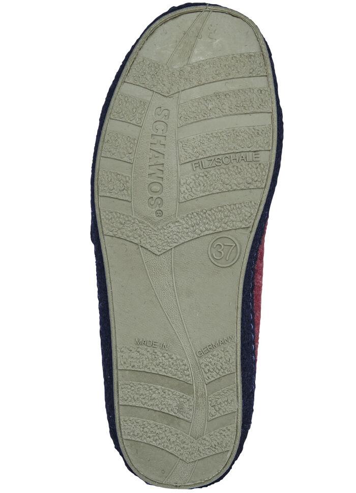 Atmungsaktive Damen-Hausschuhe, mit Klettverschluss BORDEAUX