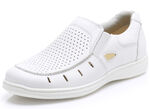 GINO GALANTE Slipper mit luftiger Perforation NATURWEISS