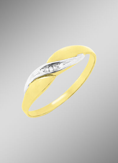 Damenring  in Bicolor 