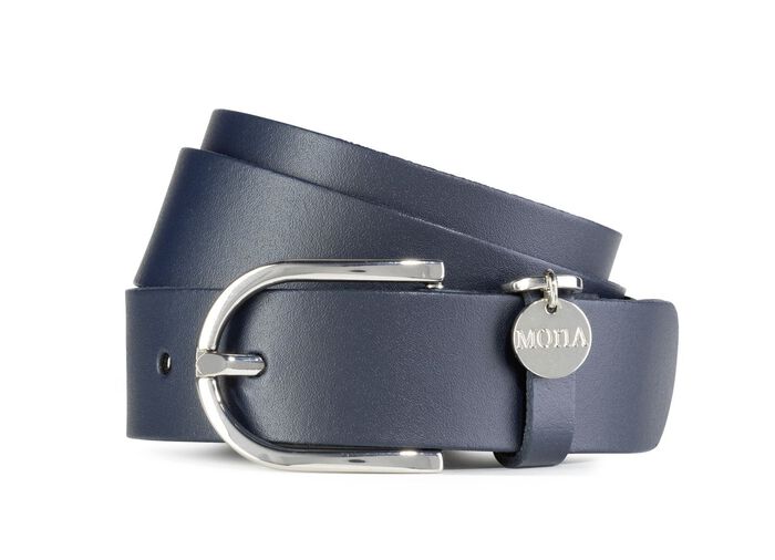 Ledergürtel MARINEBLAU