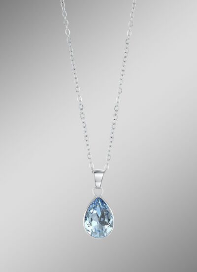 Anh&auml;nger mit Swarovski&reg;-Kristall und Ankerkette 