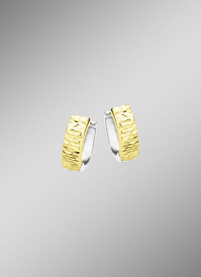 Bicolor-Klappcreolen 