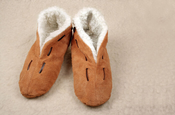 Fellhausschuhe BEIGE