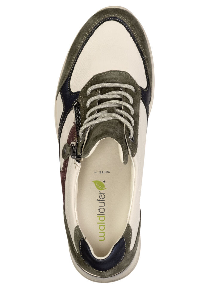Waldläufer, trendige Damen-Sneaker, Weite H, mit herausnehmbarem Fußbett BEIGE-BUNT