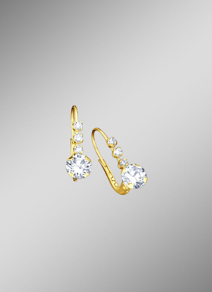 Ohrringe mit synth. Zirkonia 